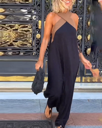 SIENNA | Elegant Dress with Exposed Back and Trendy Cross Neckline