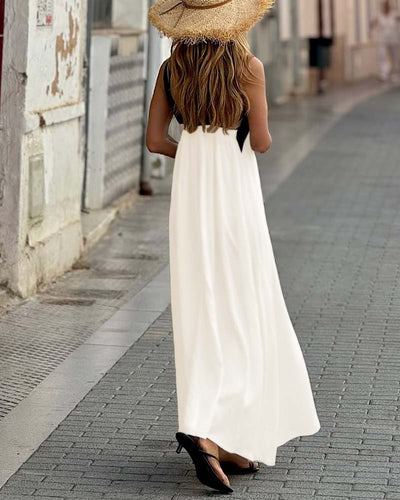 SIENNA | Elegant Dress with Exposed Back and Trendy Cross Neckline