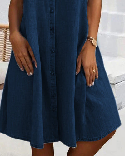 Casual Denim Shirt Dress