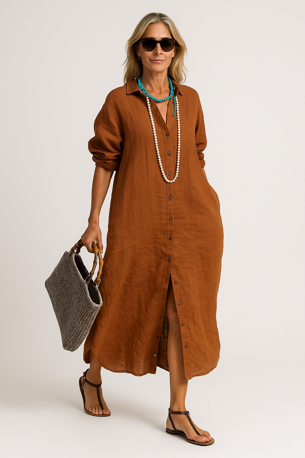 Loose Linen Dress
