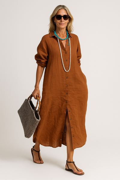 Loose Linen Dress