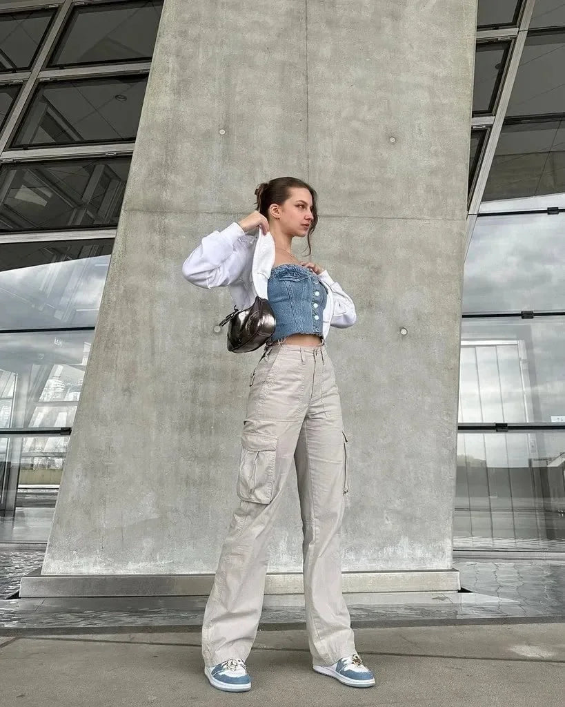 Frankie™ Adjustable Straight-Leg Cargo Pants