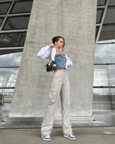 Frankie™ Adjustable Straight-Leg Cargo Pants