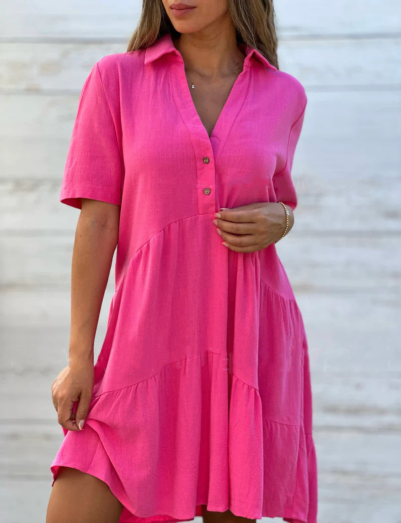 Casual Summer Linen Dress