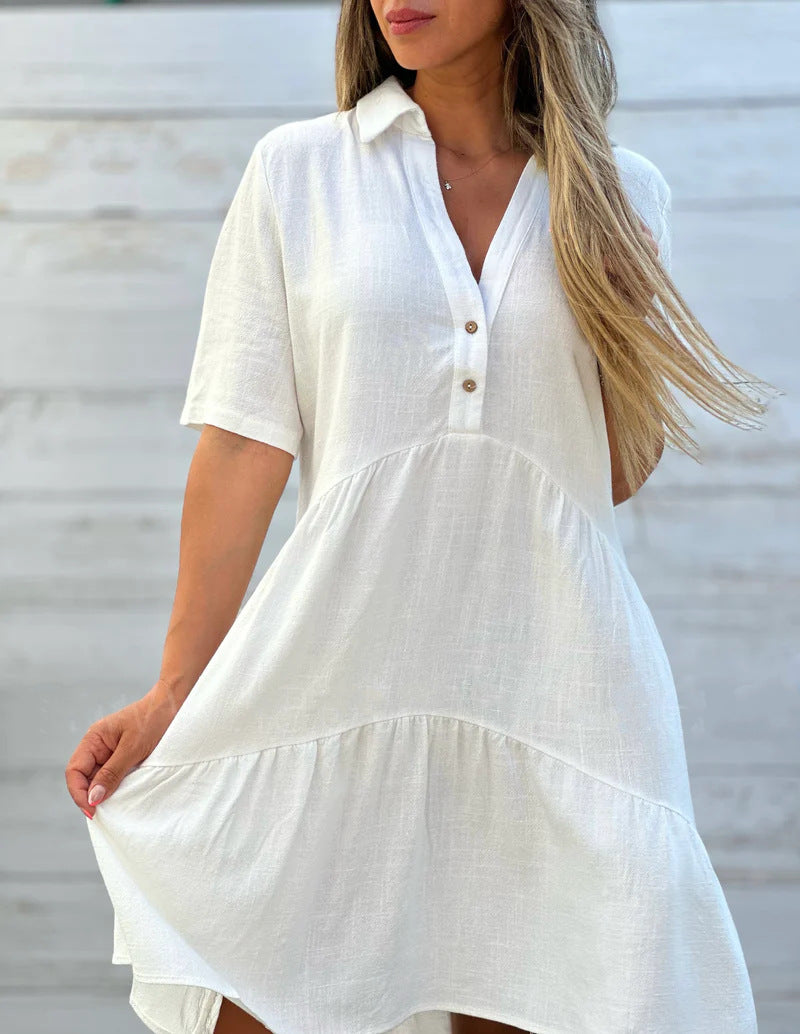 Casual Summer Linen Dress