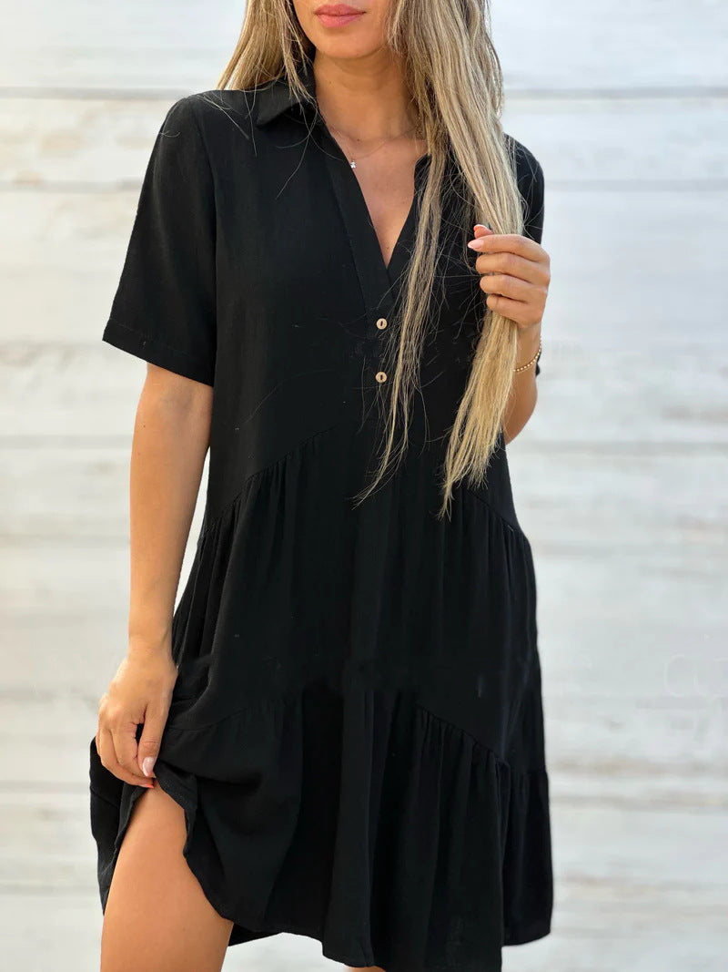 Casual Summer Linen Dress