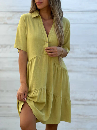Casual Summer Linen Dress