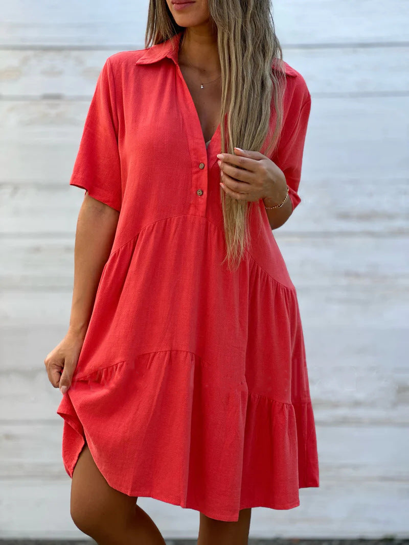 Casual Summer Linen Dress