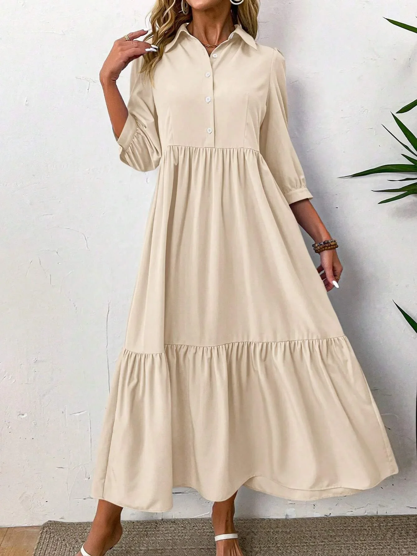 Fluid Shirt Dress