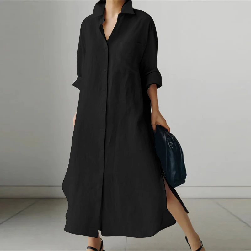 Oversized Casual Shirt Dress