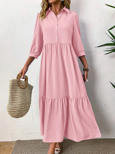 Fluid Shirt Dress