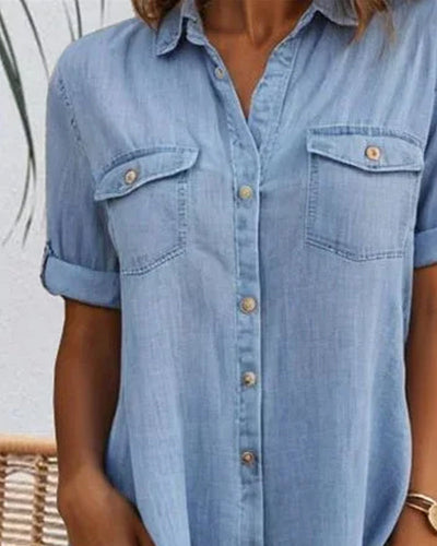 Casual Denim Shirt Dress