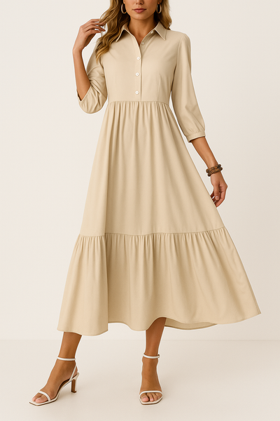 Fluid Shirt Dress