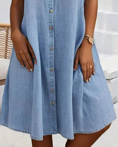 Casual Denim Shirt Dress