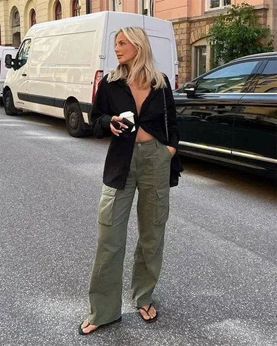 Frankie™ Adjustable Straight-Leg Cargo Pants