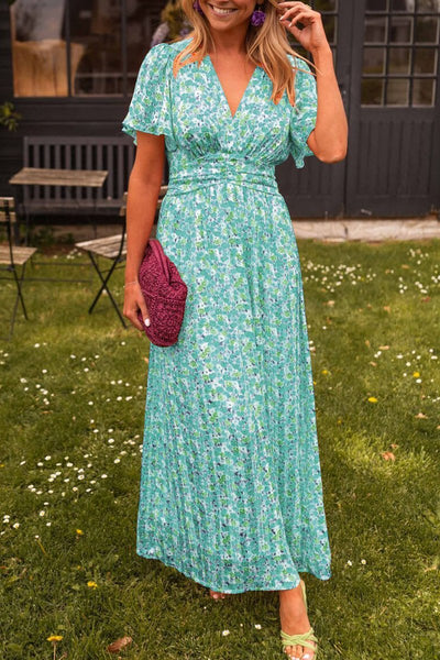 Mariella | Long Floral Dress with a Romantic and Light Style