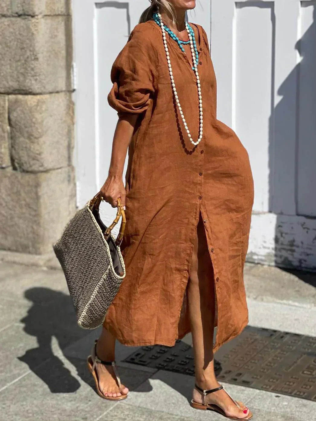 Loose Linen Dress